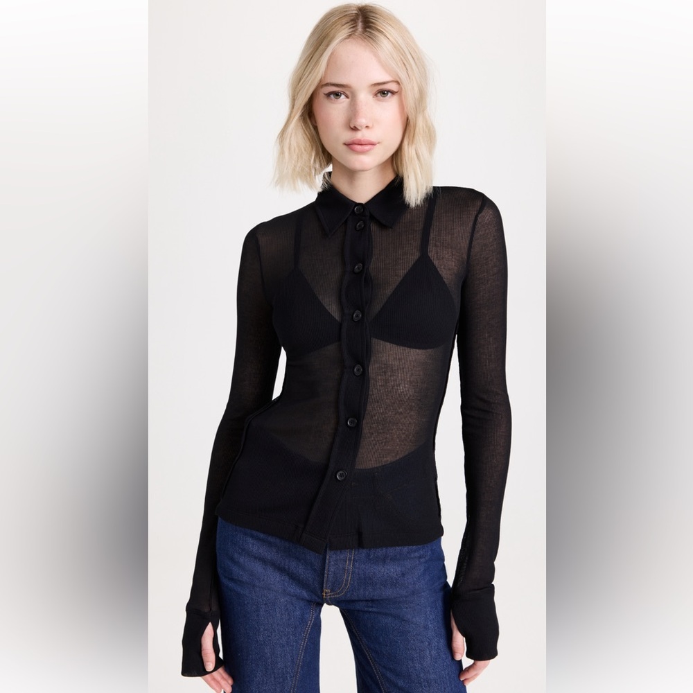 Helmut Lang Sheer Rib Shirt - Picture 6 of 15